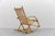 Mid-Century Modern Rattan and Bamboo Rocking Chair, 1960s For Sale - Image 4 of 11