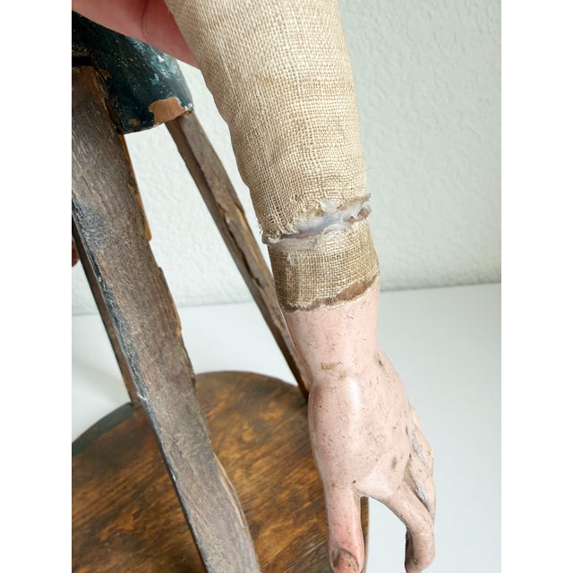 18th Century 18th Century French Santos Cage Doll Figure For Sale - Image 5 of 13