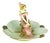 Ernst Wahliss, Art Nouveau Sculpture of Figural Tray with Maiden & Lily Pads, 1890s-1910s, Porcelain For Sale