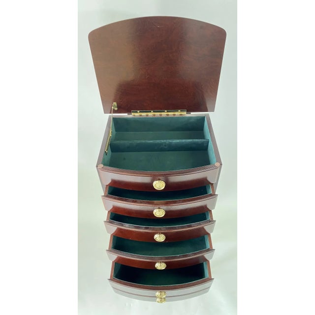 Mahagony Flatware Chest End Table by Thomas Pacconi For Sale - Image 4 of 13