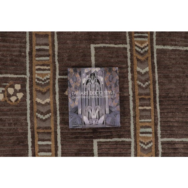 Traditional Rug & Kilim’s Oversized Scandinavian Style Rug in Earthy Brown Hues For Sale - Image 3 of 10
