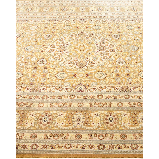 Solo Rugs Mogul, One-of-a-Kind Hand-Knotted Area Rug - Yellow, 6' 1" x 9' 5" For Sale - Image 4 of 8