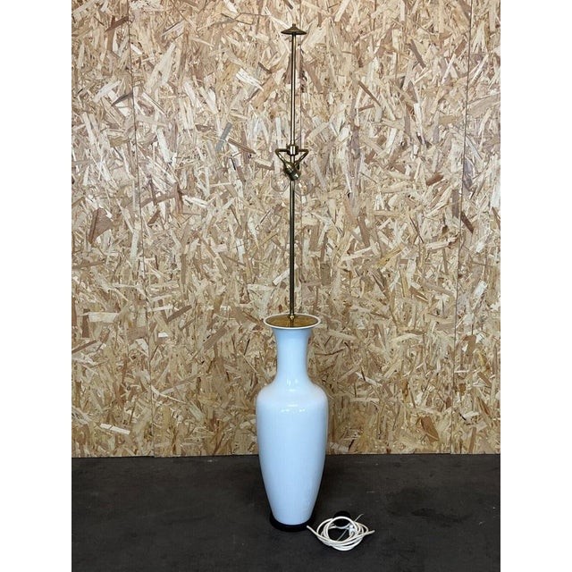 Xl 60s 70s lamp lamp floor lamp porcelain kpm brass space age object: floor lamp manufacturer: kpm condition: good -...