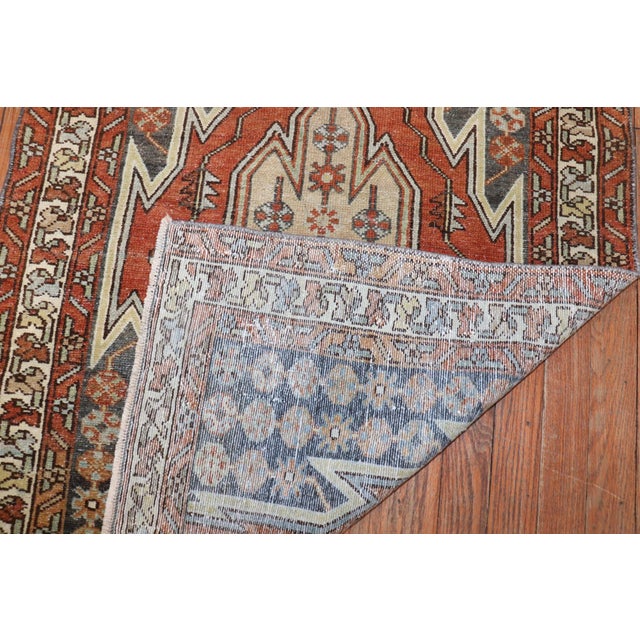 Early 20th Century Rustic Persian Mazlagan Rug - 2'7" x 3'11" For Sale - Image 4 of 6