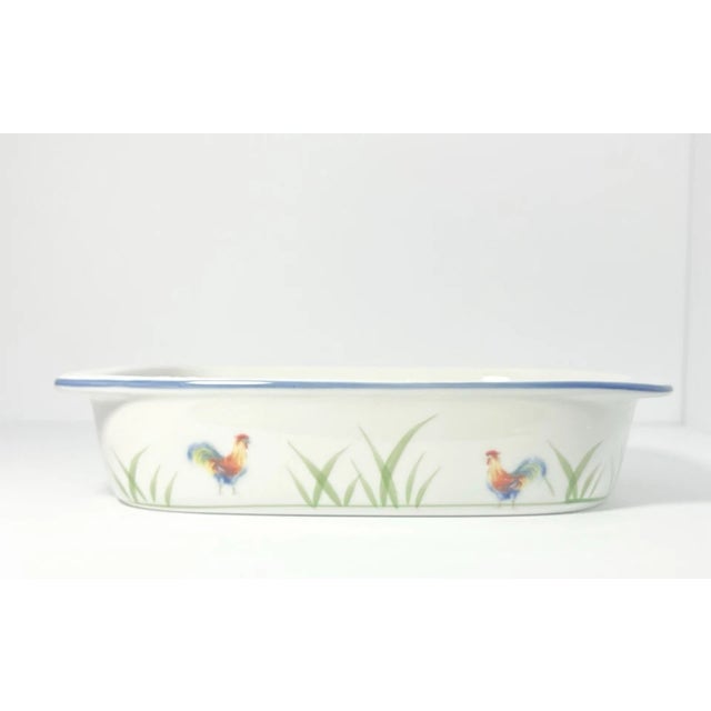 Bia Cordon Bleu, Blanc De Table “Rooster” Porcelain Baking Bakeware Set - 3-Piece For Sale In Dallas - Image 6 of 12