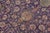Textile Art Nouveau 1990's Vintage Blue/Rust Wool Rug - 10'3'' X 12'7'' For Sale - Image 7 of 10