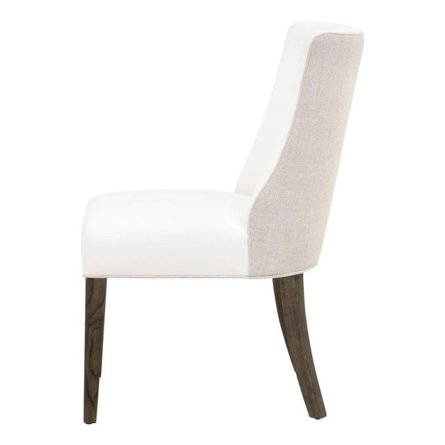 Contemporary Duet Dining Chair, Burnt Brown Ash - a Pair For Sale - Image 4 of 9