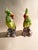 Asparagus 70s Large Pair of Mantle Parrots Birds For Sale - Image 8 of 8