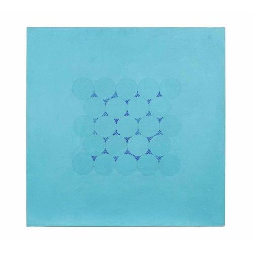 Gastone Biggi, Blue n.18, 1974, Acrylic Painting on Canvas, Framed For Sale - Image 4 of 4