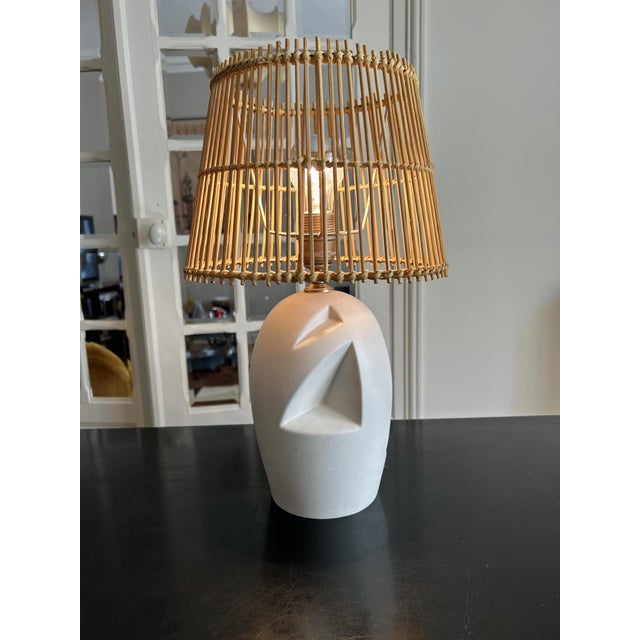 Vintage Openwork Ceramic Table Lamp, 1970s For Sale - Image 6 of 10