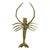 1960s Vintage Brass Shrimp Scampi Figurine, 1960s For Sale - Image 5 of 11