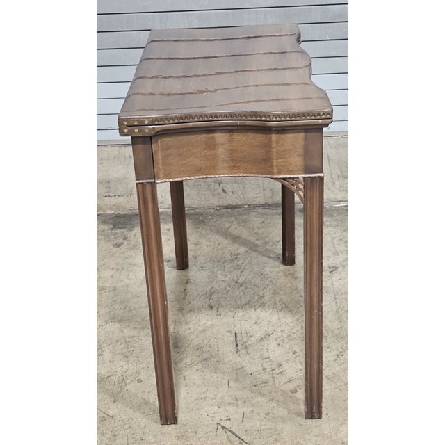 Kittinger Mid 20th Century Kittinger Williamsburg Chippendale Style Mahogany Hall Table Game Table Cw 3 For Sale - Image 4 of 12