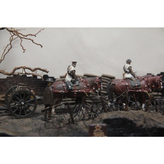 Diorama of Royal Artillery Gun Team, 1920s For Sale - Image 3 of 11