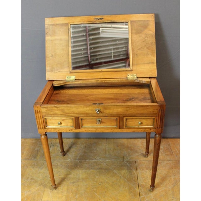 Men's Dressing Table in Cherry Wood For Sale - Image 3 of 13
