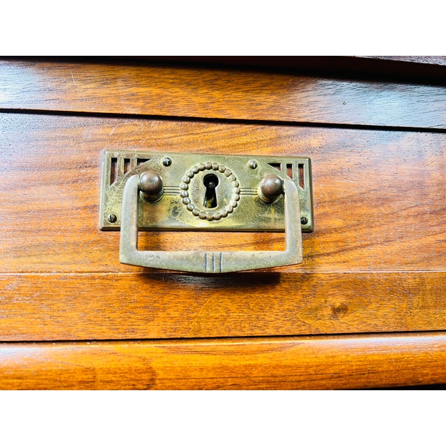 Antique German Art Nouveau Credenza with Mirror from Nic. Eckel Kaiserslautern, Germany, 1890s For Sale - Image 15 of 18