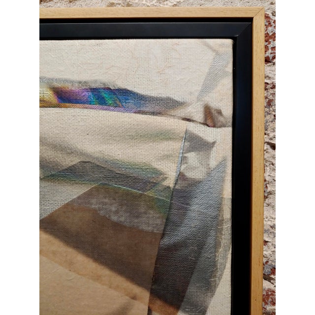 Larry Stuart Bell -Mirage Painting 1989 Abstract MIX Media on Canvas For Sale In Los Angeles - Image 6 of 13