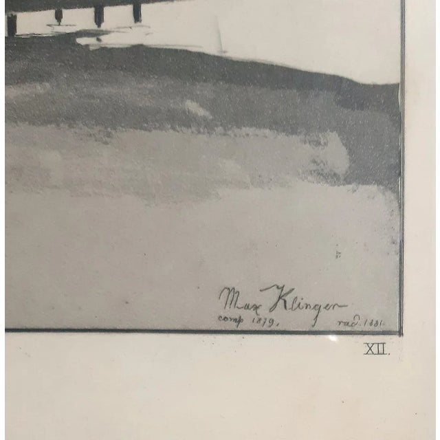 Amor, Tod und Jenseits, (Cupid, death and afterlife) is an original etching and aquatint on paper Chine collé, realized by...