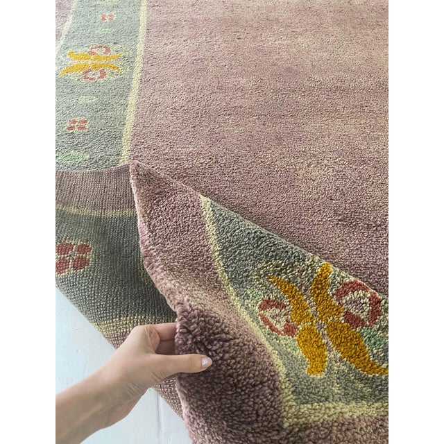 Textile Doris Leslie Blau Vintage Irish Donegal Arts & Crafts Rug For Sale - Image 7 of 12