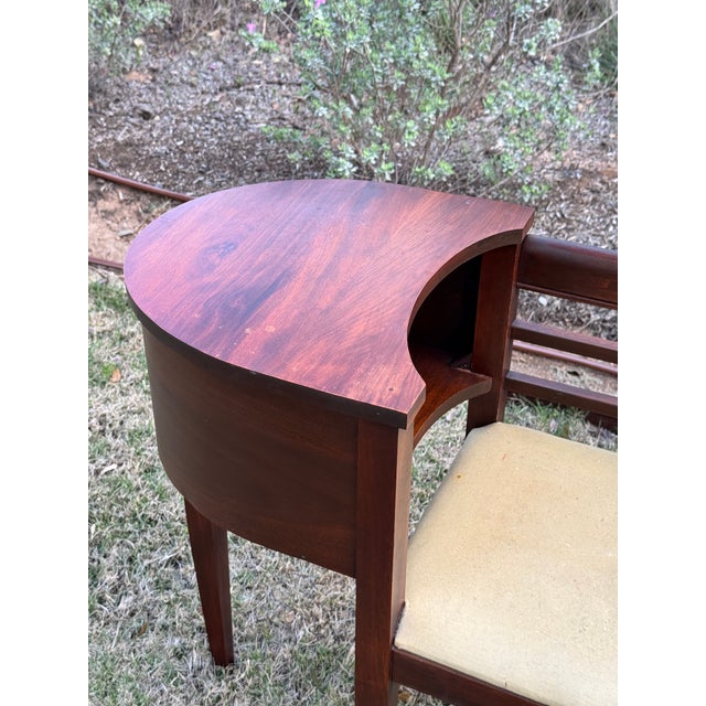 Mid-Century Modern Vintage Mid Century Gossip Bench Telephone Table For Sale - Image 3 of 9