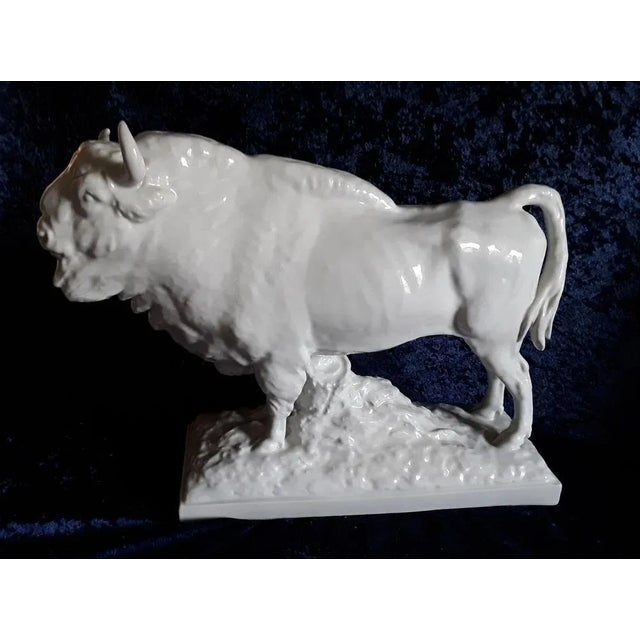 Mid-Century Sculpture in White Porcelain from Lichten, 1950s For Sale - Image 4 of 10