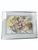 1989 Signed Abstract Floral Watercolor in New Silver-Tone Frame For Sale - Image 11 of 16