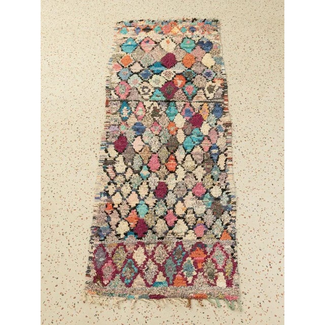 Vintage Boucherouite Berber Rug For Sale - Image 3 of 9