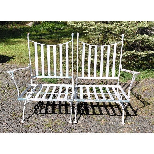 1960s Woodard Andalusian Right and Left Armchair For Sale In New York - Image 6 of 11