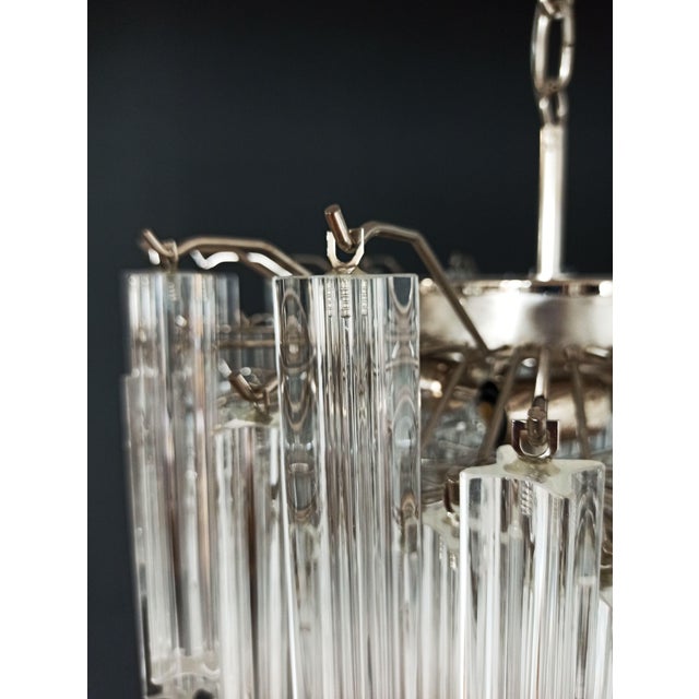 Vintage Murano Glass Quadriedri Chandelier, 1990s For Sale - Image 15 of 18