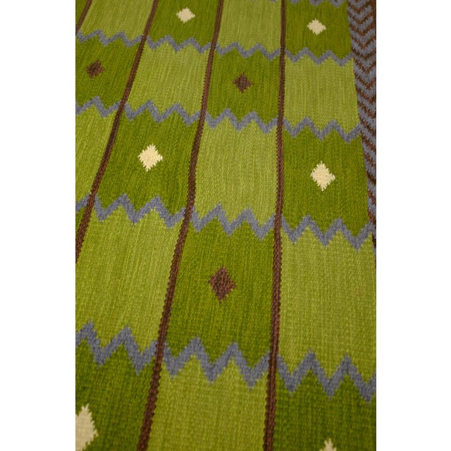 Vintage "Garden" Rug by Berit Koenig Woelfer For Sale - Image 11 of 16