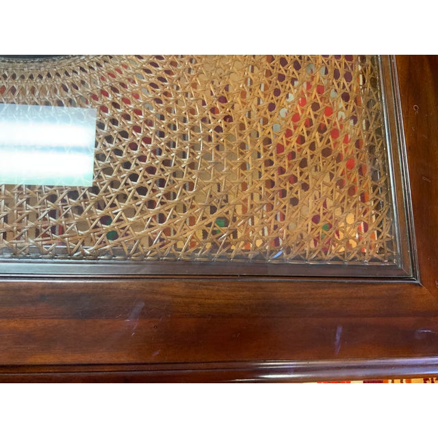 21st Century Ethan Allen Caned Top Coffee Table For Sale - Image 12 of 15