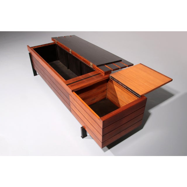 Vintage Wooden Bench with Storage, 1960 For Sale - Image 15 of 16