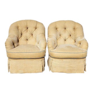 Century Furniture Club Chairs English Oversized Pair For Sale