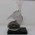 Rene Lalique clear & frosted glass 'Tete De Paon' car mascot. This model features the head of a peacock. The bird is...