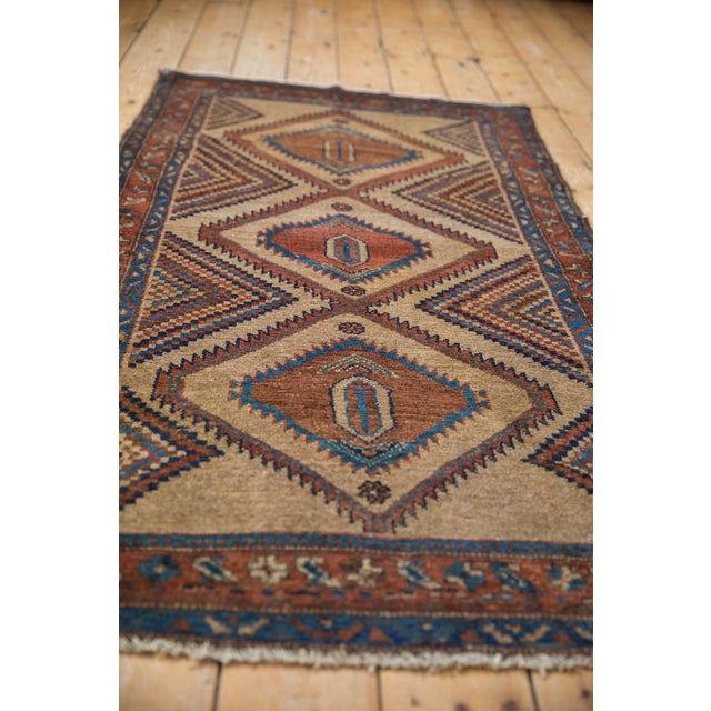 Antique Camel Hair Serab Rug Runner - 3'1" x 5'10" For Sale In New York - Image 6 of 10