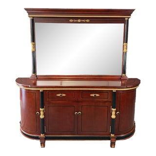 Astoria Grand Gigasso 83” Sideboard Buffet With Mirror For Sale