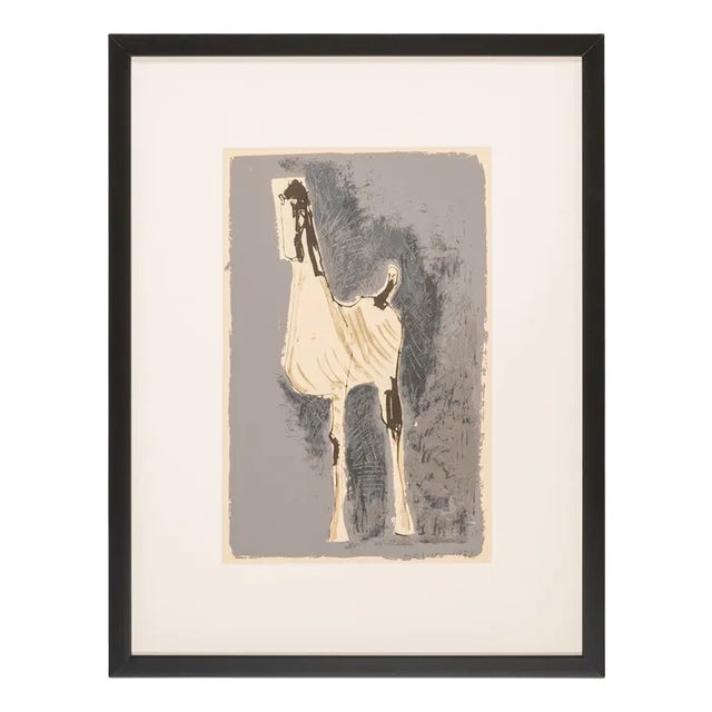 Marino Marini, Pferd, Color Screen Print on Thick Paper For Sale