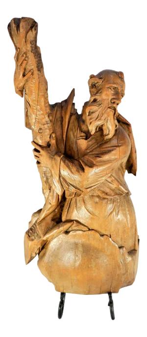 18th Century Antique German Carved Santo Figure