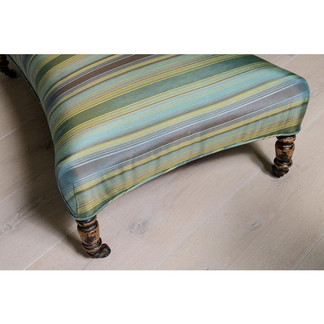 French French Napoleon !!! Upholstered Ottoman on Caster For Sale - Image 3 of 10