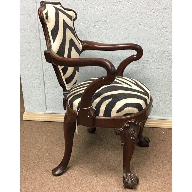 Animal Print Armchair Chairish