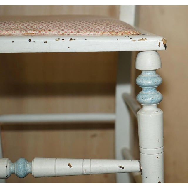 Antique French Paint Side Chair For Sale - Image 9 of 18