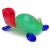 Murano Murano Gambaro Poggi Vintage Green Red Blue Italian Art Glass Sea Turtle Figurine Paperweight For Sale - Image 4 of 8