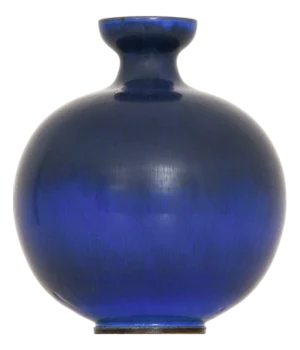 Ceramic Vase in Hare Fur Glaze attributed to Berndt Friberg, 1951