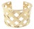 Verdura Criss Cross Wide Yellow Gold Cuff Bangle Bracelet For Sale