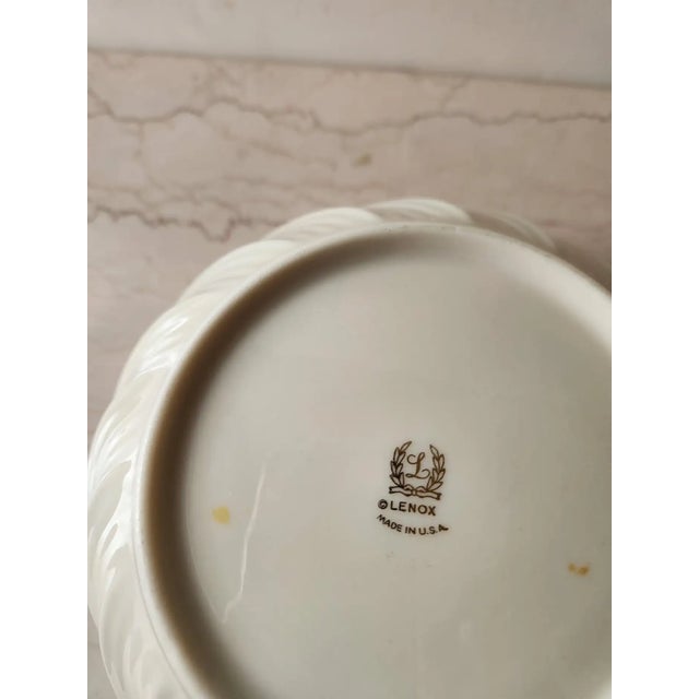 Lenox Late 20th Century Sophisticated Vegetable Bowl Gold Trim by Lenox For Sale - Image 4 of 10