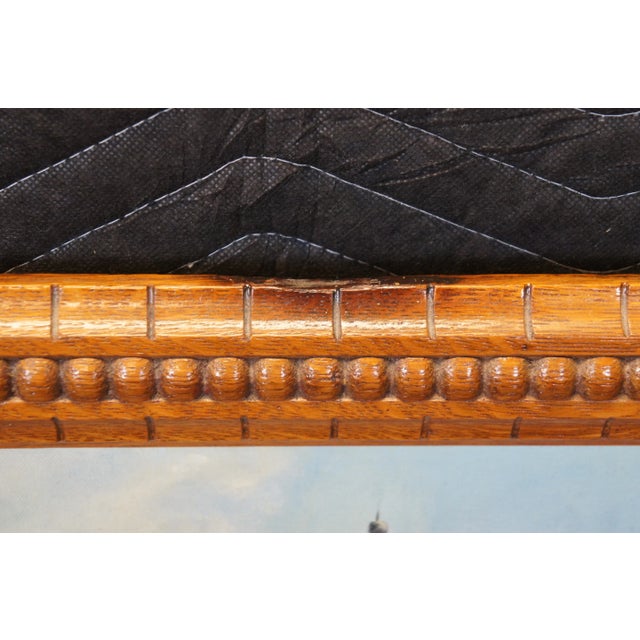 Vintage I. Krohm Schloss Euerburg German Castle Oil Painting on Canvas 21" For Sale - Image 9 of 11