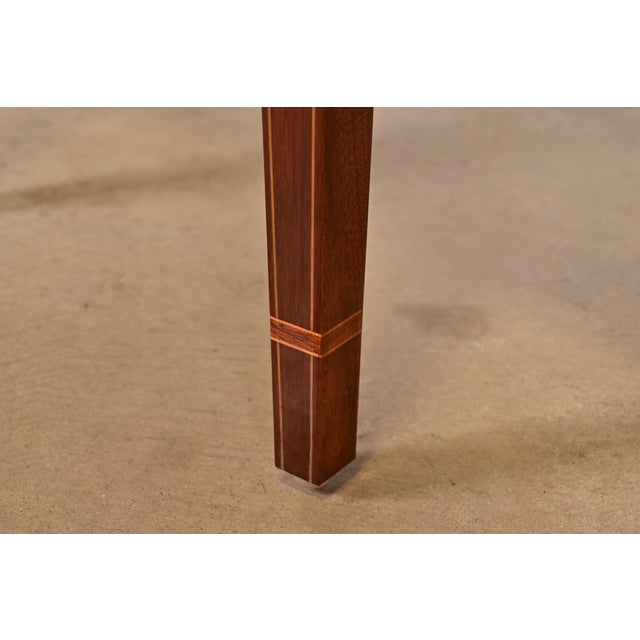 Kindel Furniture Federal Inlaid Flame Mahogany Bow Front Sideboard Credenza For Sale - Image 12 of 16