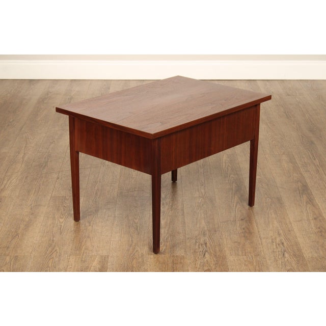 Mid Century Modern Pair of Walnut End Tables For Sale - Image 13 of 13