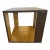 Theodore Alexander Metallic Signature Side Table Gold Leaf Platinum Sycamore Bunching For Sale