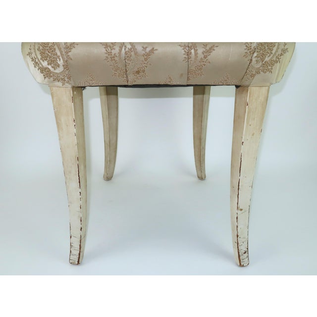 Grosfeld House Accent Chair With Hand Carved Swag Detail, 1940's For Sale In Atlanta - Image 6 of 15