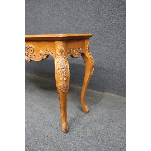 Late 20th Century Ethan Allen County French Pine Console For Sale - Image 5 of 12